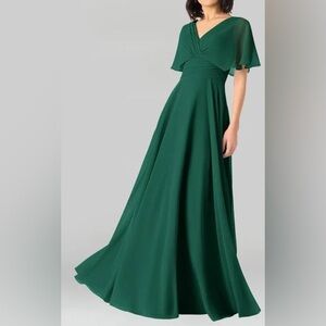 Azazie Forest Green Maxi Dress